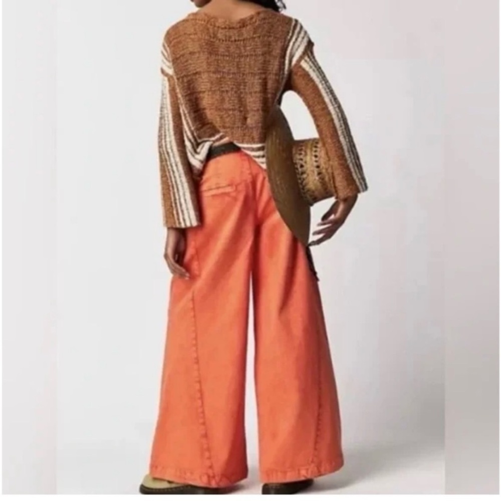 NWOT Free People We The Free Denim Equinox Trouser Wide Leg Pants - Picture 2 of 15